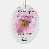 Vergessen Sie nicht Weihnachten Bauble Robins ersc Keramik Ornament (Rechts)