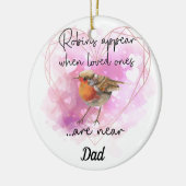Vergessen Sie nicht Weihnachten Bauble Robins ersc Keramik Ornament (Links)