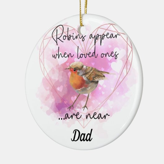 Vergessen Sie nicht Weihnachten Bauble Robins ersc Keramik Ornament (Links)