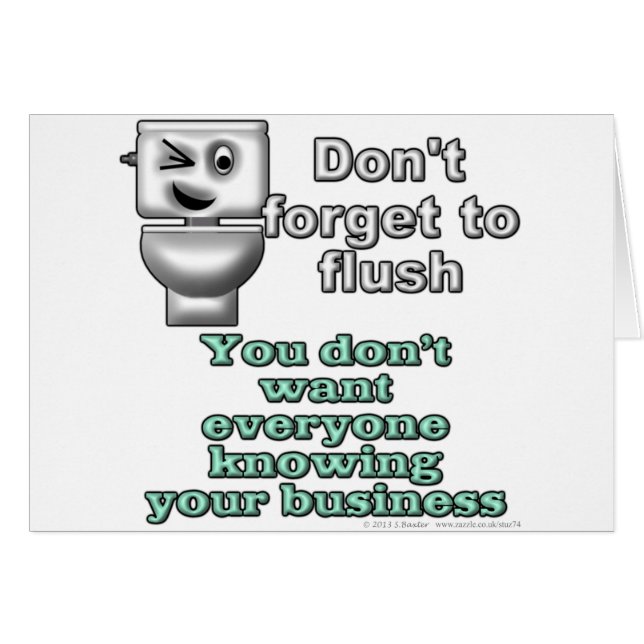 Vergessen Sie nicht zu erröten. Sie wollen nicht (Vorderseite (Horizontal))