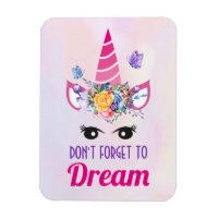 Vergessen Sie nicht zu träumen Niedlich rosa Einho