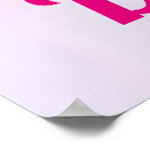 Vergessen Sie nicht zu träumen Niedlich rosa Einho Poster (Ecke)