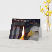 Vergessen Sie nie 9-11-01 Karte (Gelbe Blume)