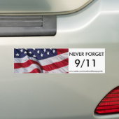 VERGESSEN Sie NIE 9/11 Autoaufkleber (Auf Auto)
