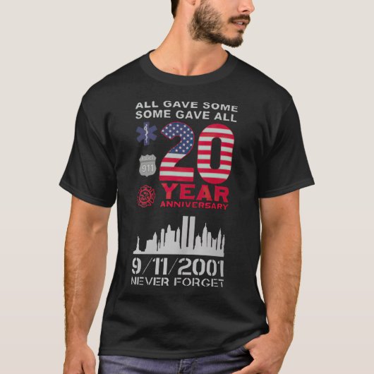 Vergessen Sie nie 9 11 T-Shirt (Vorderseite)