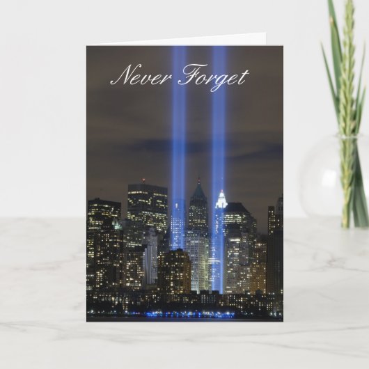 Vergessen Sie nie Dankeskarte (Vorderseite)