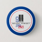 Vergessen Sie nie das 11. Patriotische Welthandels Button (Vorderseite)