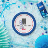 Vergessen Sie nie das 11. Patriotische Welthandels Pappteller (Party)