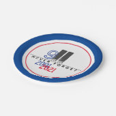 Vergessen Sie nie das 11. Patriotische Welthandels Pappteller (Schrägansicht)