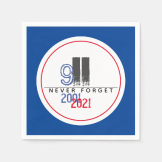 Vergessen Sie nie das 11. Patriotische Welthandels Serviette