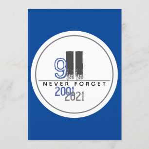 Vergessen Sie nie das 911Gray World Trade Center Einladung