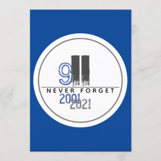 Vergessen Sie nie das 911Gray World Trade Center Einladung