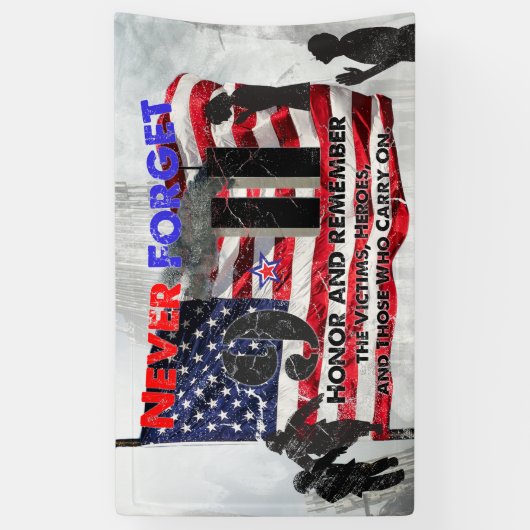 Vergessen Sie nie den 11. September Banner (Vertikal)