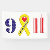 Vergessen Sie nie den 11. September Banner (Horizontal)