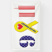 Vergessen Sie nie den 11. September Banner (Vertikal)