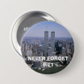 Vergessen Sie nie den 11. September, den 11. Button (Vorne & Hinten)