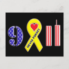 Vergessen Sie nie den 11. September Postkarte