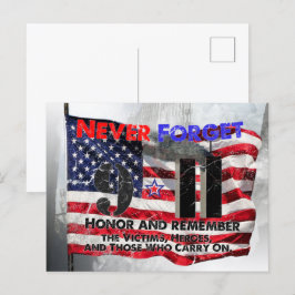 Vergessen Sie nie den 11. September Postkarte