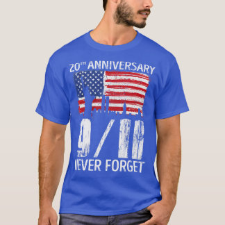 Vergessen Sie nie den 20. Jahrestag des 20. Jahres T-Shirt