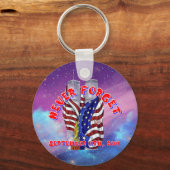 VERGESSEN SIE NIE den 9-11-2001 CBDOilPrincess Schlüsselanhänger (Vorderseite)