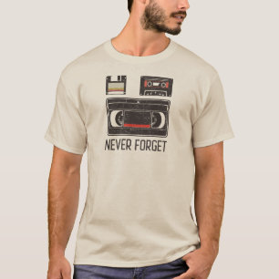 Vergessen Sie nie den Retro-Tech-T - Shirt