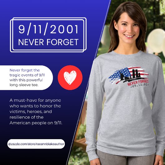 Vergessen Sie nie den T - Shirt 9/11