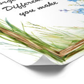 Vergessen Sie nie den Unterschied, den Sie Blumen Poster (Ecke)