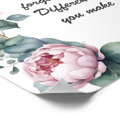 Vergessen Sie nie den Unterschied, den Sie Blumen Poster (Ecke)
