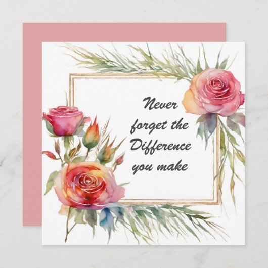 Vergessen Sie nie den Unterschied, den Sie botanis Karte (Vorne/Hinten)