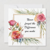 Vergessen Sie nie den Unterschied, den Sie botanis Karte (Vorderseite)