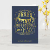 Vergessen Sie nie den Unterschied, den Sie gemacht Karte (Gelbe Blume)