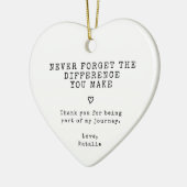 Vergessen Sie nie den Unterschied, den Sie gemacht Keramik Ornament (Links)