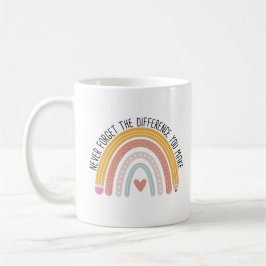 Vergessen Sie nie den Unterschied, den Sie machen, Kaffeetasse