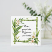 Vergessen Sie nie den Unterschied, den Sie machen Karte (Stehend Vorderseite)