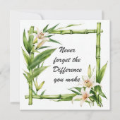 Vergessen Sie nie den Unterschied, den Sie machen Karte (Vorderseite)