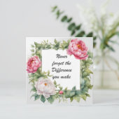 Vergessen Sie nie den Unterschied, den Sie Peony m Karte (Stehend Vorderseite)