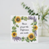 Vergessen Sie nie den Unterschied, den Sie Sonnenb Karte (Stehend Vorderseite)
