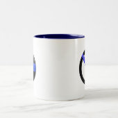 Vergessen Sie nie die Blauen Linien und die Glühta Zweifarbige Tasse (Mittel)