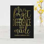 Vergessen Sie nie die Differenzanschätzung Karte (Gelbe Blume)