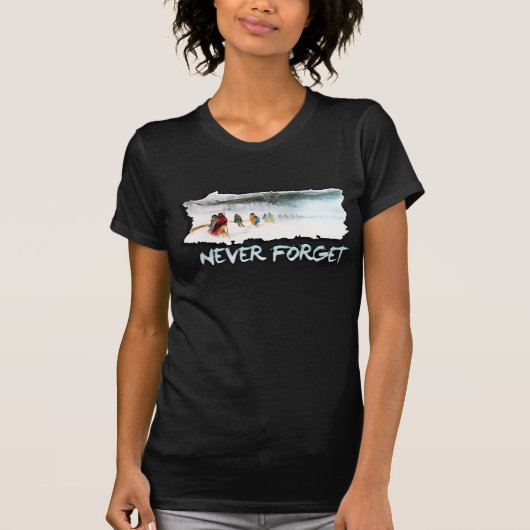 Vergessen Sie nie die Spur der Risse T-Shirt (Vorderseite)