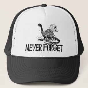 Vergessen Sie nie Dinosaurier Truckerkappe