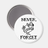 Vergessen Sie nie - Dodo Magnet (Vorderseite/Rückseite)