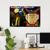 Vergessen Sie nie einen mit Behinderung Tierarzt Poster (Heimbüro)