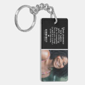 Vergessen Sie nie Foto Memorial Schlüsselanhänger (Vorderseite links)