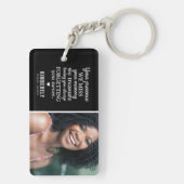 Vergessen Sie nie Foto Memorial Schlüsselanhänger (Rückseite)