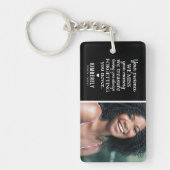Vergessen Sie nie Foto Memorial Schlüsselanhänger (Vorderseite)