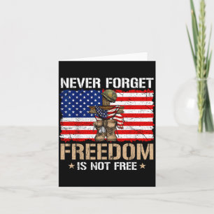 Vergessen Sie nie, Freiheit ist nicht Memorial Day Karte