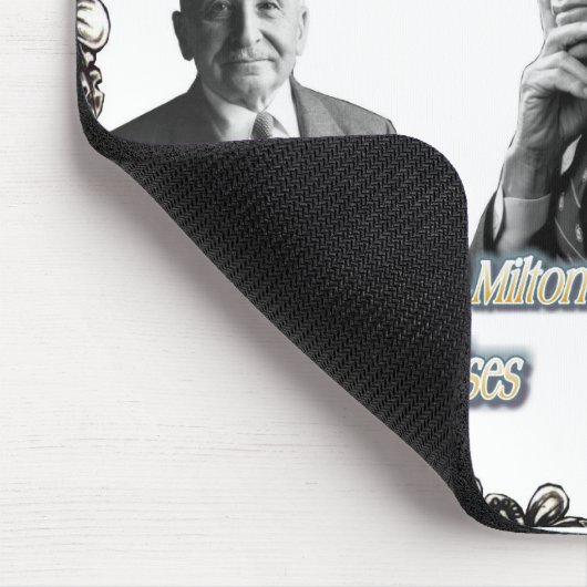 Vergessen Sie nie Friedman, Hayek, Mises Mousepad (Ecke)