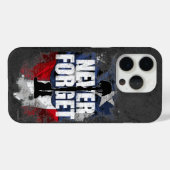 Vergessen Sie nie (Gedenktag) Case-Mate iPhone Hülle (Rückseite (Horizontal))