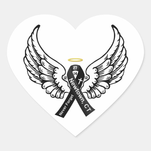 Vergessen Sie nie grundlegenden Sandy-Haken Herz-Aufkleber (Vorderseite)